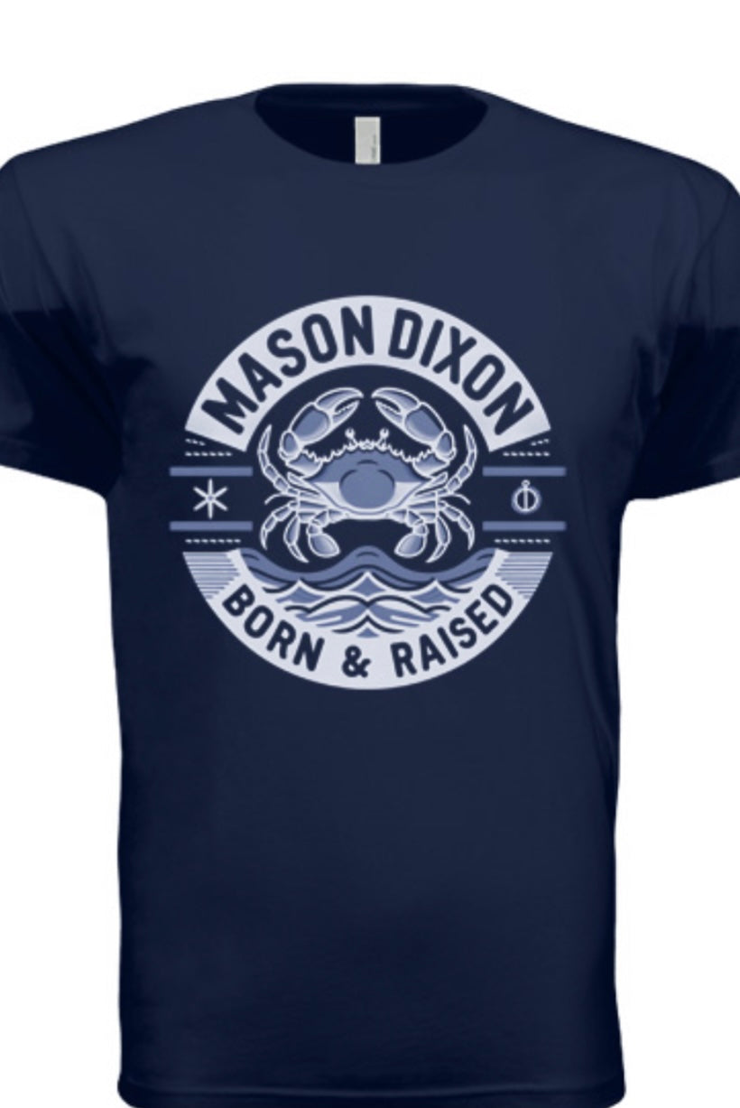 MDB&R Navy Logo Fitted Tee