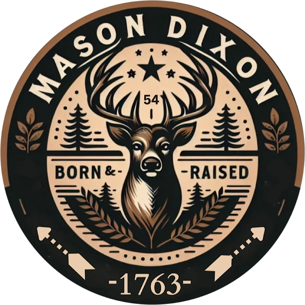 Mason Dixon Buck Sticker(3x3) (3pk)